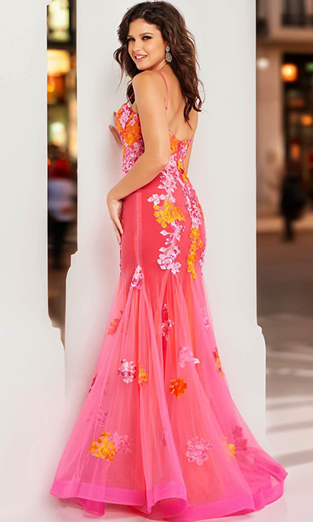 Morilee Dress Crystal Beaded Glitter Tulle Mermaid Prom Dress - Henri's